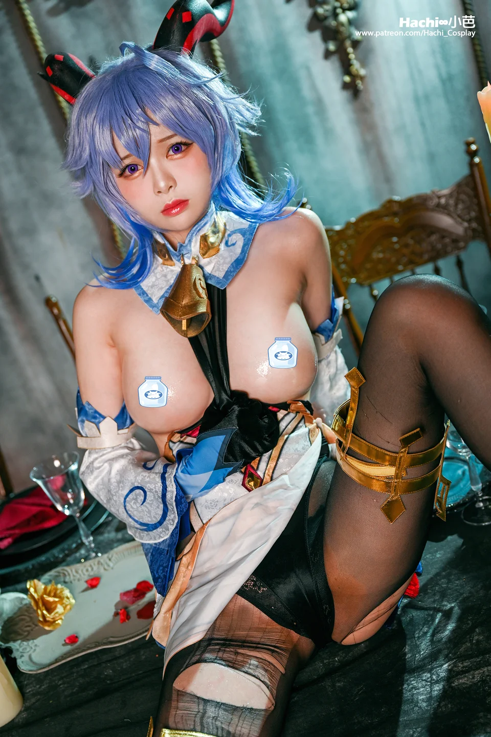 Hachi小芭 - Ganyu(甘雨) [15P-45MB] tg@simisebaisi 【丝足阁】009.webp